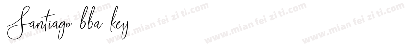 Santiago bba key字体转换